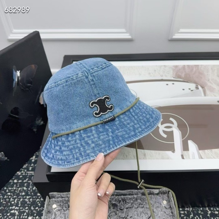 1:1 quality version Black Logo Embroidered Cowboy Fisherman's Hat 4 colors