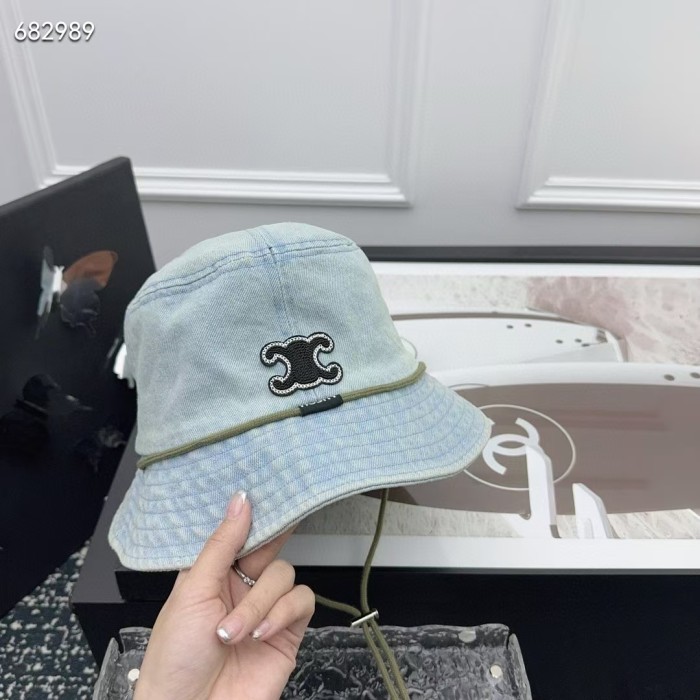 1:1 quality version Black Logo Embroidered Cowboy Fisherman's Hat 4 colors