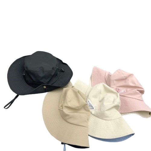 1:1 quality version inverted Triangle Logo Solid Color Fisherman's Hat 4 colors