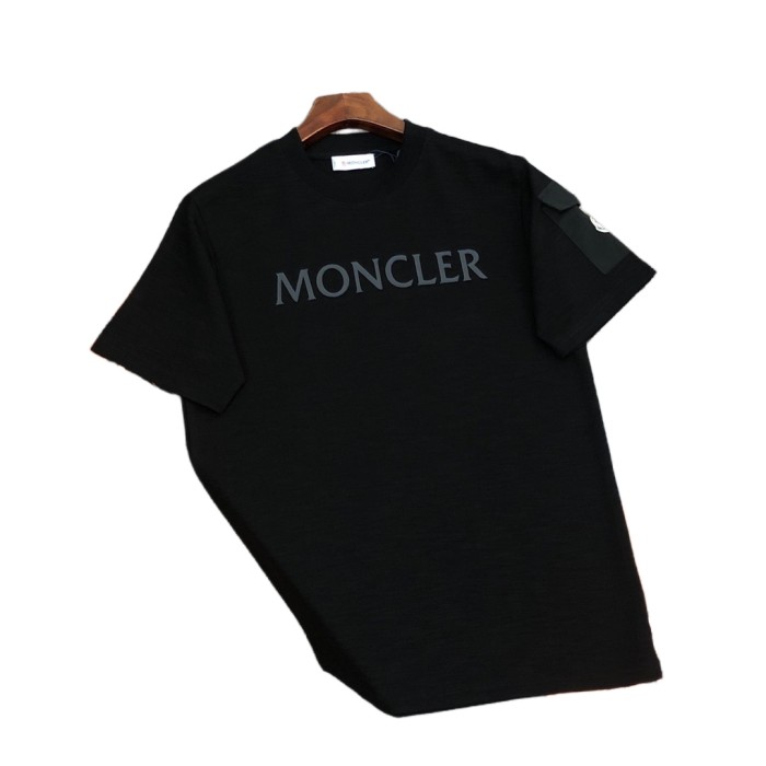 Chest Letter Logo Print Round Neck Tee 2 colors