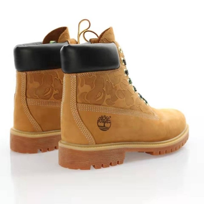 Camouflage Pattern High Top Work Boots