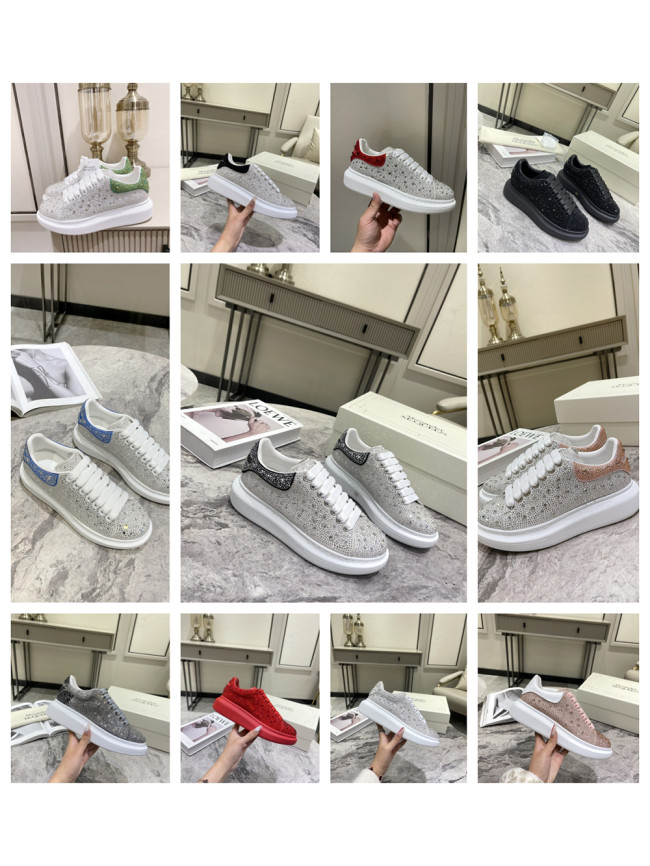 1:1 quality version All over diamonds Colorblocked sneakers for girls 11 colors