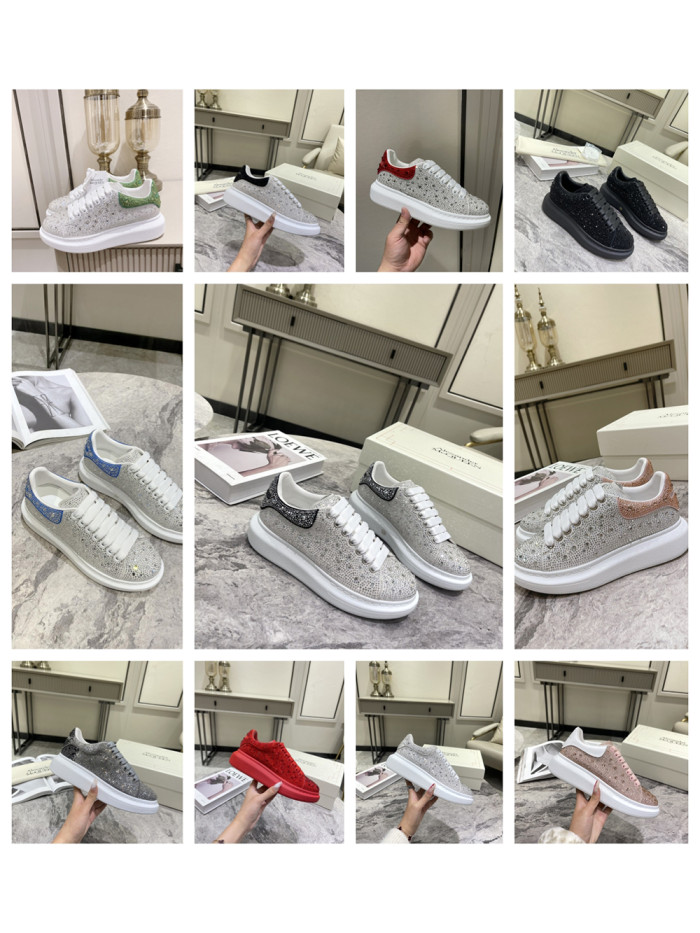 1:1 quality version All over diamonds Colorblocked sneakers for girls 11 colors