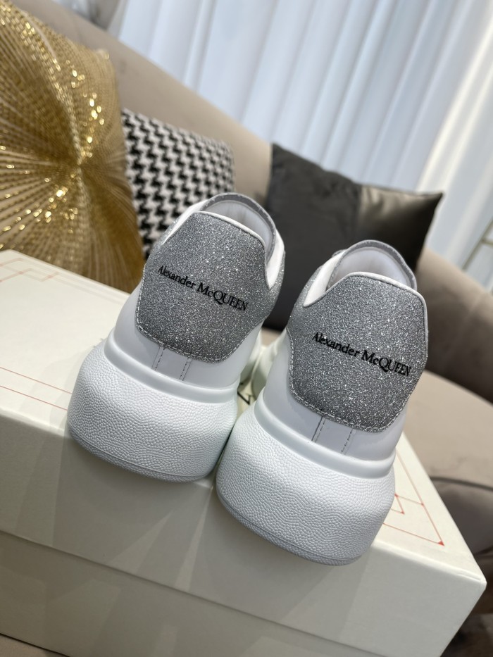 1:1 quality version Shoes Tail Sequins Heightened White Shoes 4 colors