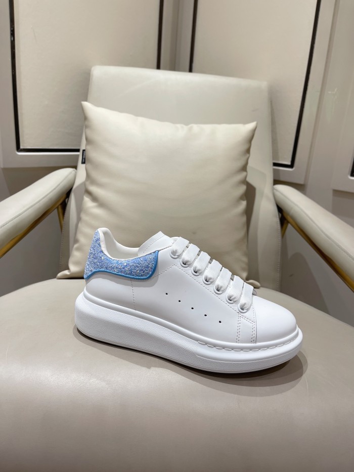 1:1 quality version Shoes Tail Sequins Heightened White Shoes 4 colors