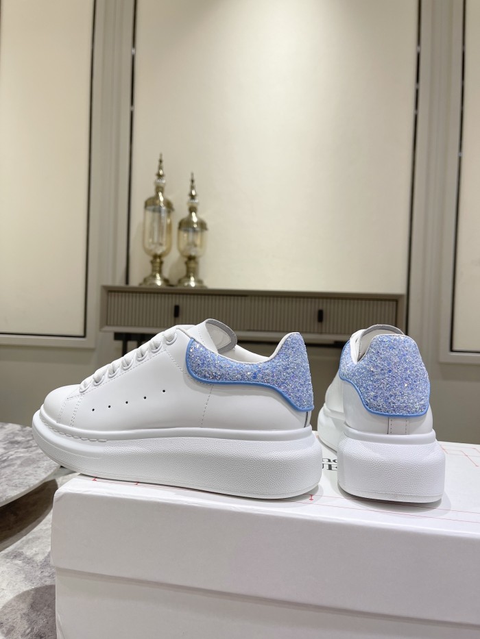 1:1 quality version Shoes Tail Sequins Heightened White Shoes 4 colors