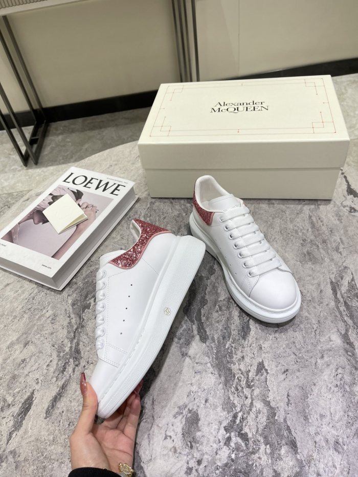 1:1 quality version Shoes Tail Sequins Heightened White Shoes 4 colors