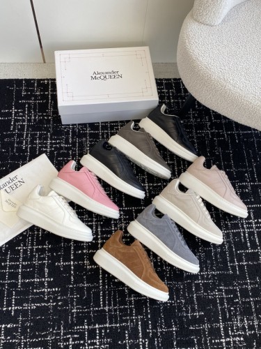 1:1 quality version Classic Solid Color Suede/Cowhide Sneakers 9 colors