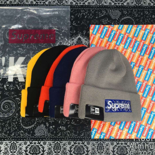 [buy more save more]Big Label Cashew Flower Embroidered Warm Knit Cold Beanie 8 colors