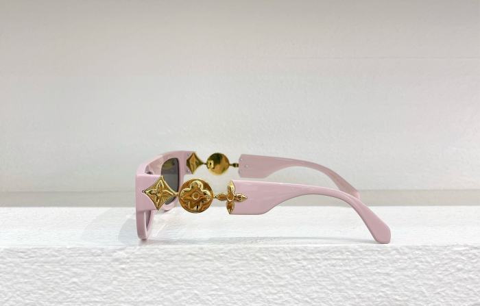 1:1 quality version Metal Flower Logo Leg Glasses 7 colors