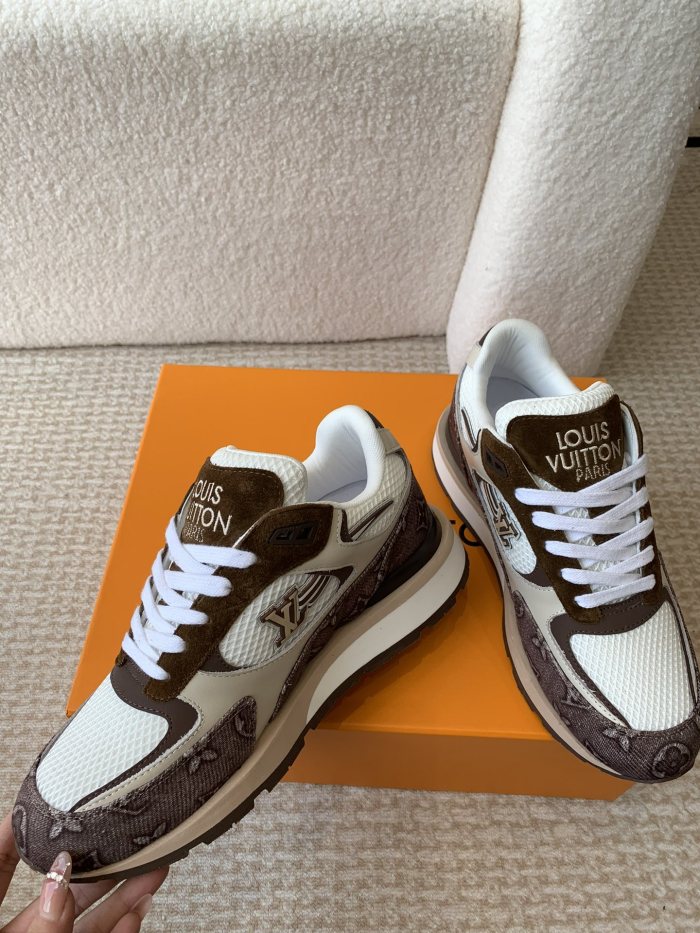 1:1 quality version Comet Tail Embroidered Monogram Lace-Up Running Shoes 3 colors