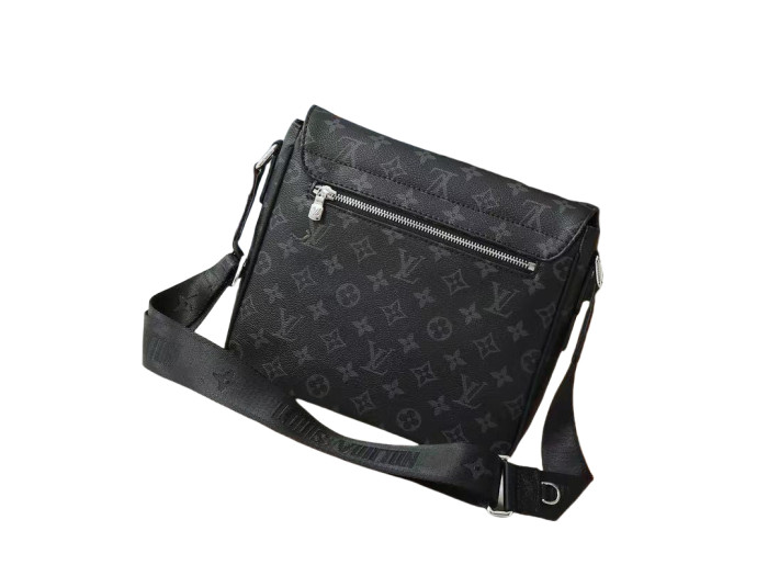 Black Old Flower Messenger Bag Crossbody Bag
