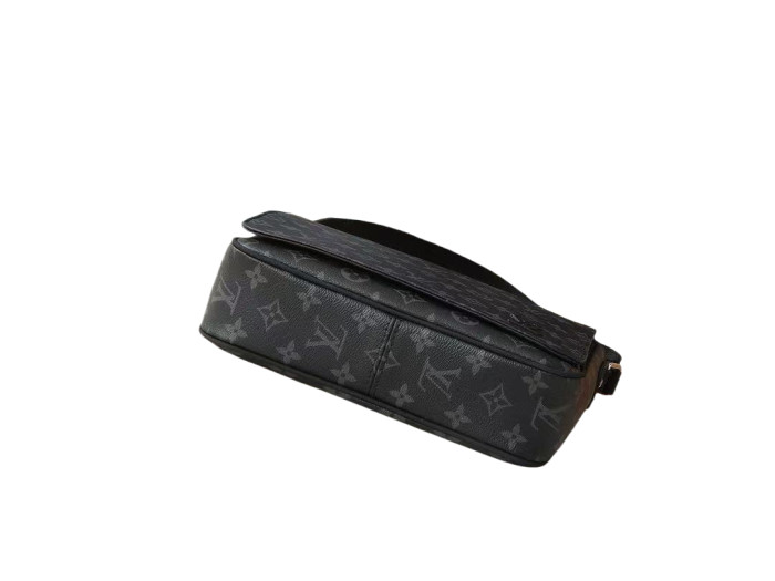 Black Old Flower Messenger Bag Crossbody Bag