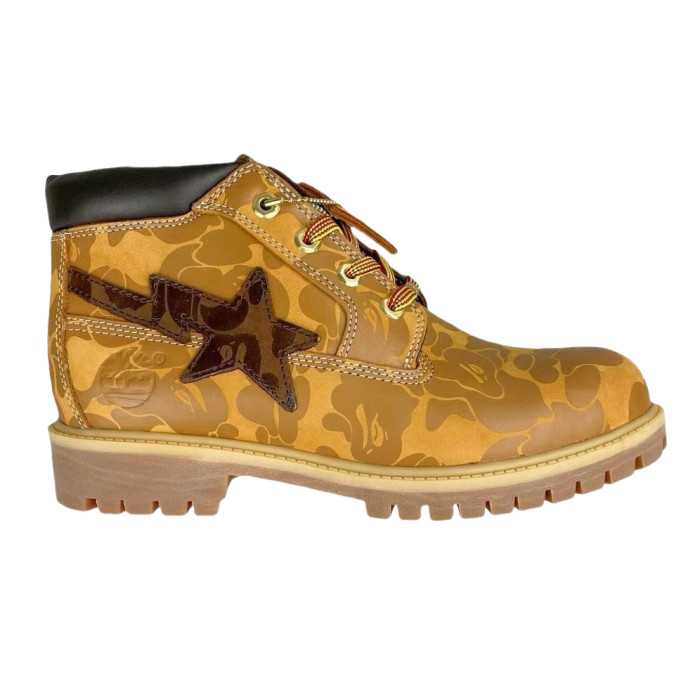 Co-Branded Camouflage Print Mid-Top Martin Boots 2 colors