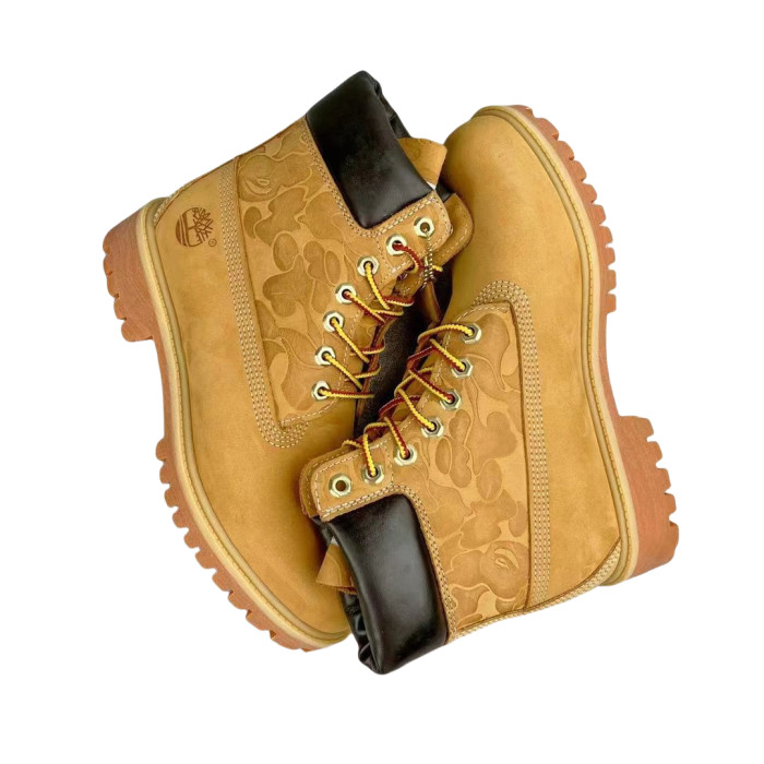 Co-Branded Camouflage Print Mid-Top Martin Boots 2 colors