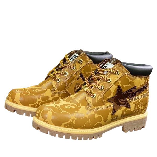 Co-Branded Camouflage Print Mid-Top Martin Boots 2 colors
