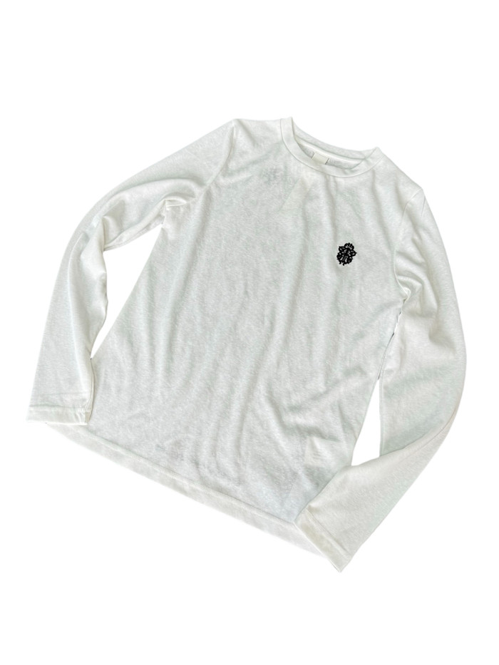 1:1 quality version 27858317 Embroidered Long Sleeve T-shirt for girls