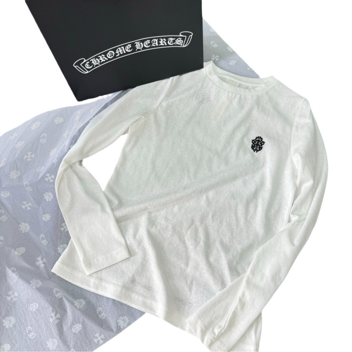 1:1 quality version 27858317 Embroidered Long Sleeve T-shirt for girls