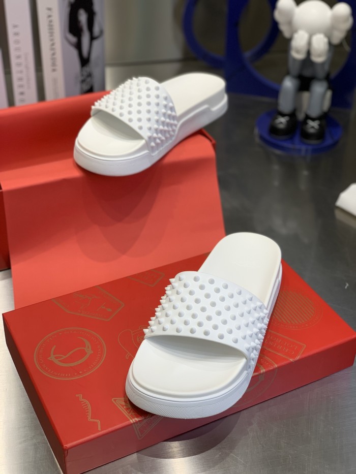1:1 quality version 27870349 perimeter studded full studded model slippers 5 colors