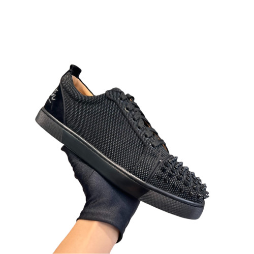 1:1 quality version 27872333 front studded drop back embroidered low top shoes