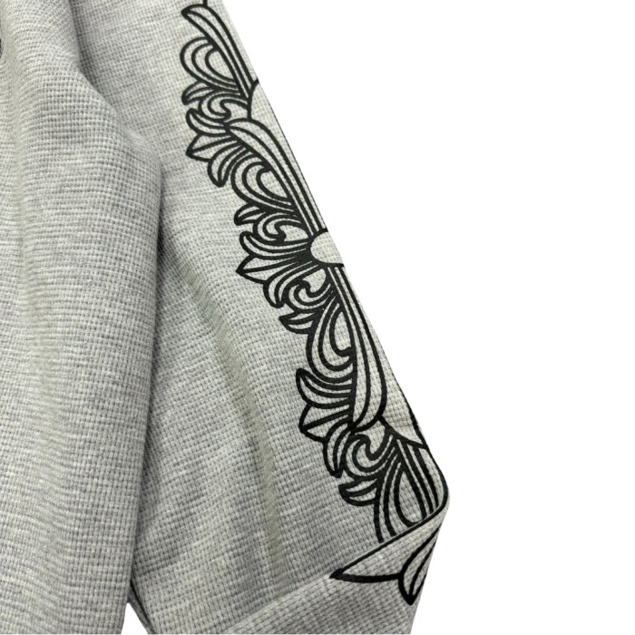 1:1 quality version 27879886 Waffle Fabric Printed Long Sleeve T-Shirt 3 colors