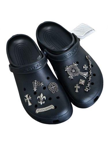 27895915 Silver Embellished Hole Shoes