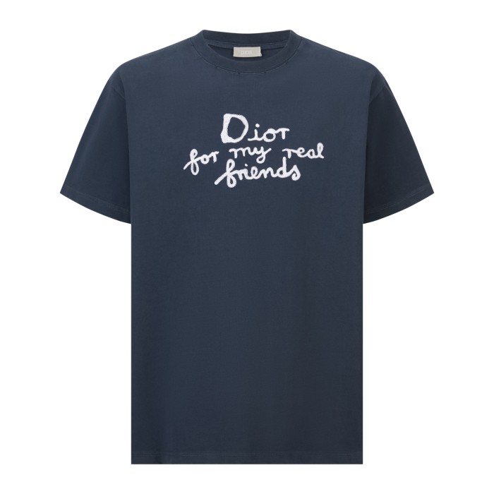 1:1 quality version 27922062 Embroidered Monogram Washed and Worn Tee 2 colors