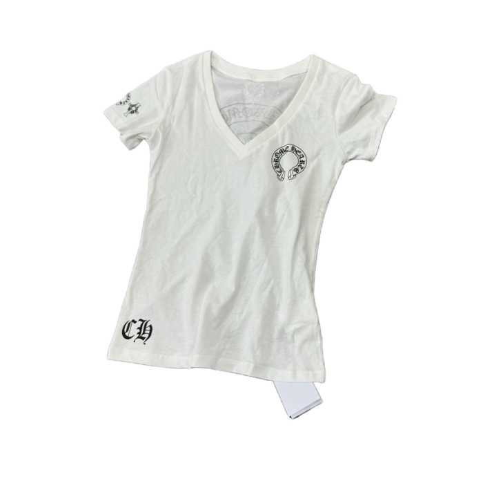 1:1 quality version 27928559 V-Neck Printed Tee 2 colors for girls