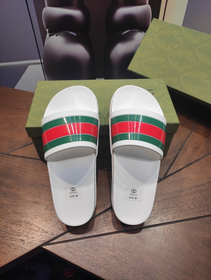 1:1 quality version Rainbow high bottom slippers 2 colors