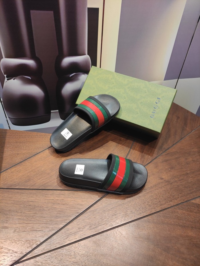 1:1 quality version Rainbow high bottom slippers 2 colors