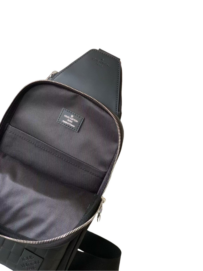 1:1 quality version 27947603 Checkerboard chest bag Shoulder bag