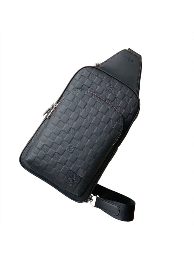 1:1 quality version 27947603 Checkerboard chest bag Shoulder bag