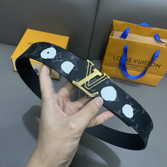  1:1 quality version 27963030 Hand Painted Polka Dot Belt 3 colors