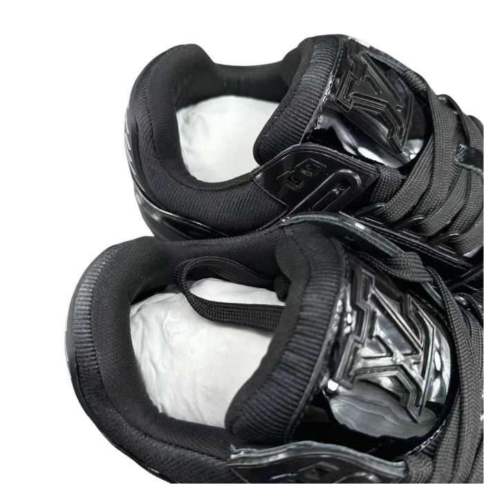 1:1 quality version 27963008 Black Glossy Lace-Up Shoes