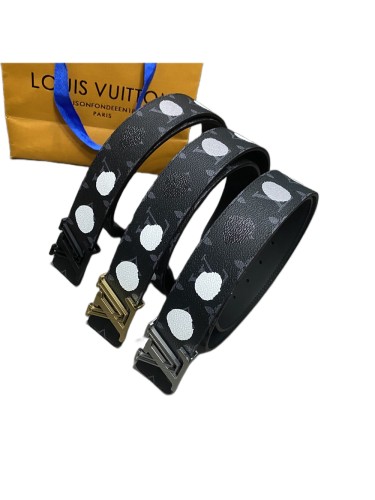  1:1 quality version 27963030 Hand Painted Polka Dot Belt 3 colors