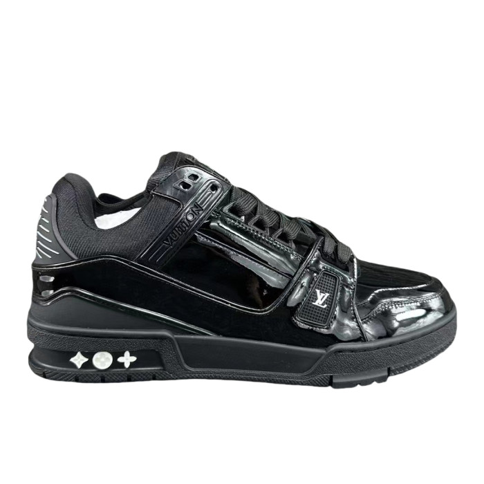1:1 quality version 27963008 Black Glossy Lace-Up Shoes