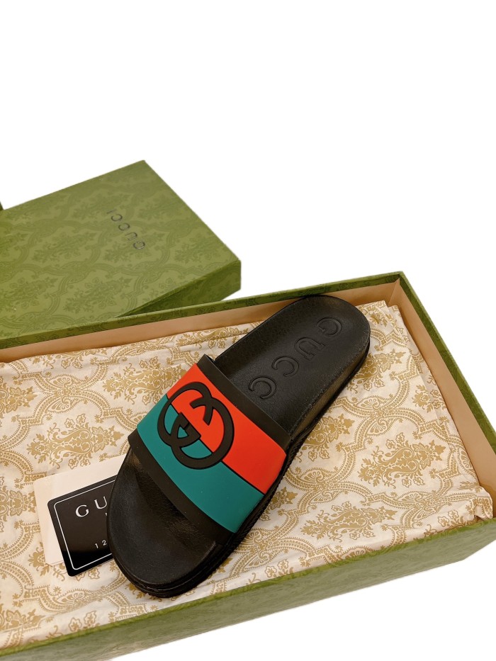 1:1 quality version 27971265 Two Color Big G Slippers 3.colors