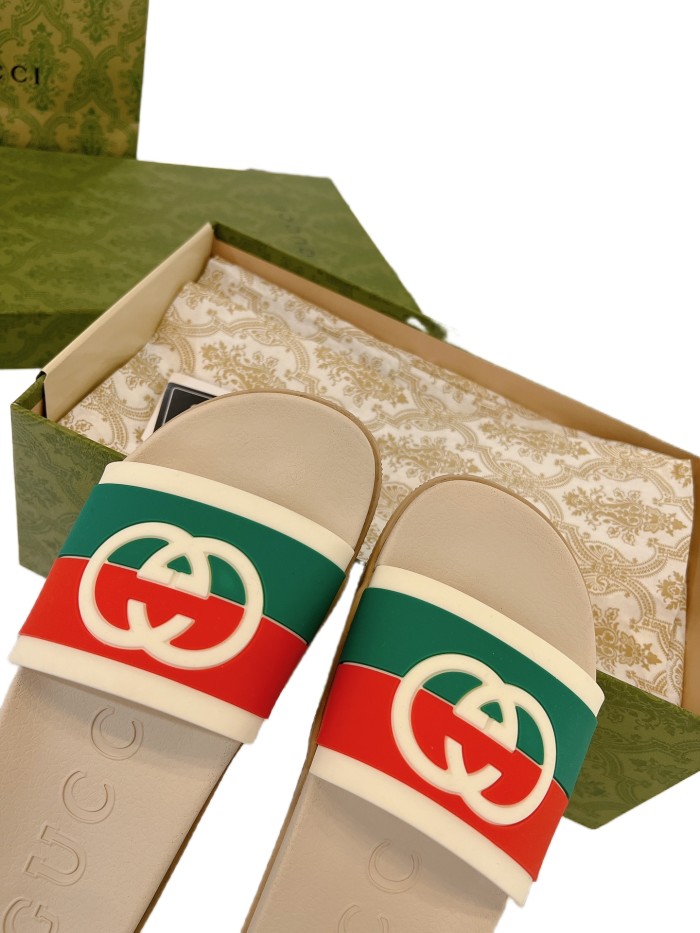 1:1 quality version 27971265 Two Color Big G Slippers 3.colors