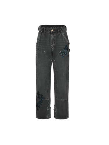 1:1 quality version 27975212 Ripped Cargo Jeans
