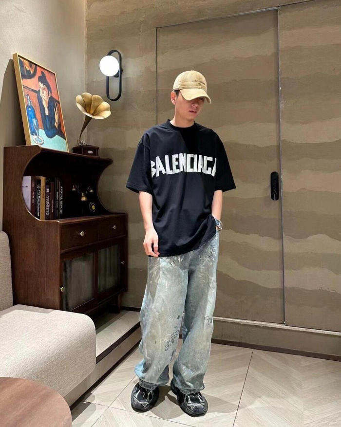 1:1 quality version 27977568 Tape Letter Print tee
