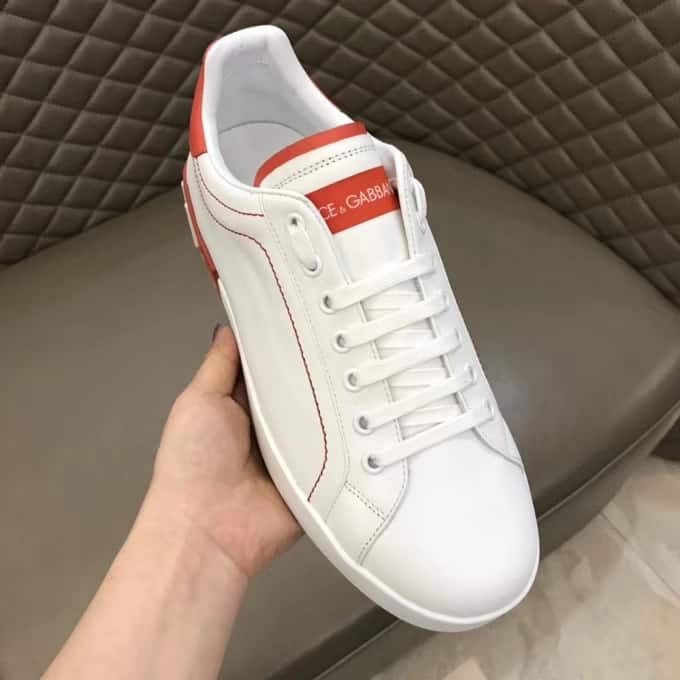 DOLCE    G@BB@N@ CALFSKIN NAPPA PORTOFINO SNEAKERS   DG14