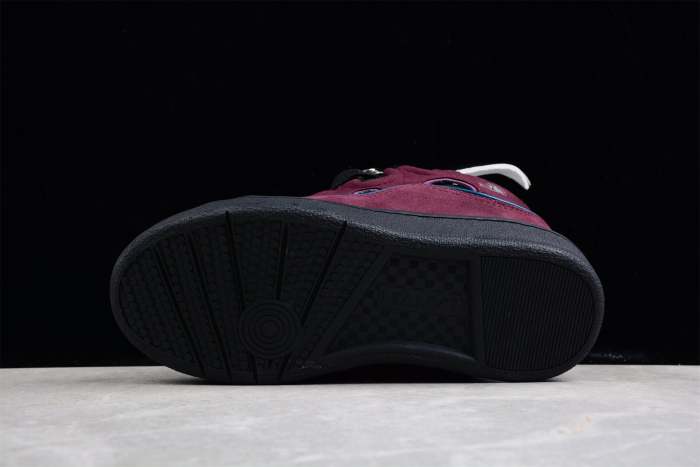 L@nvin Burgundy Suede Sneakers