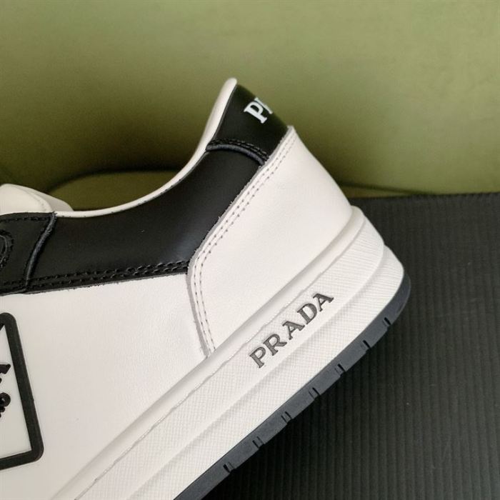 PR@DA@ DISTRICT SNEAKER WHITE BLACK   PRD091