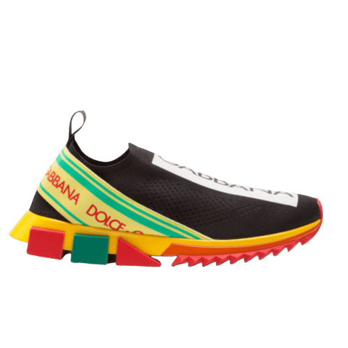 DOLCE    G@BB@N@ STRETCH MESH SORRENTO SNEAKERS WITH LOGO   DG47