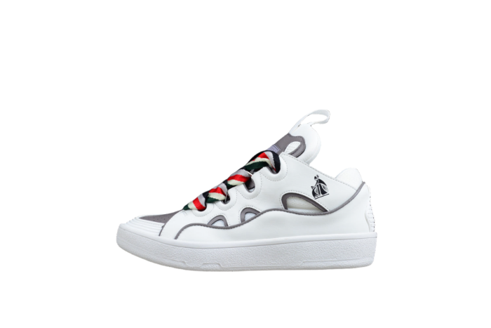 L@nvin White and Grey Sneaker