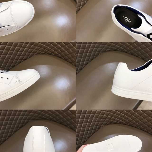 FEND1 LOGO-STRAP LOW-TOP SNEAKERS   FD11