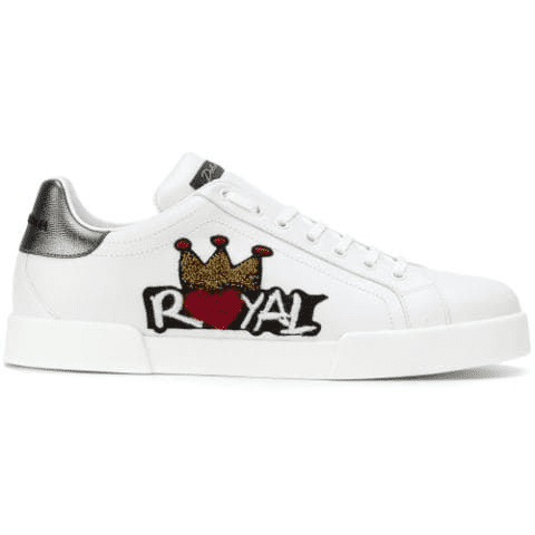 DOLCE    G@BB@N@ ROYAL PATCH SNEAKERS   DG4