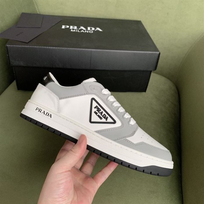 PR@DA@ DISTRICT SNEAKER WHITE GRAY   PRD090