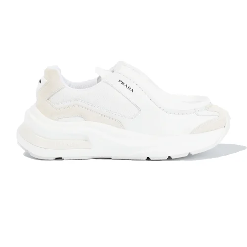 PR@DA@ BRUSHED LEATHER SNEAKERS BIKE FABRIC SUEDE   PRD014