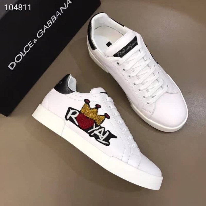 DOLCE    G@BB@N@ ROYAL PATCH SNEAKERS   DG4